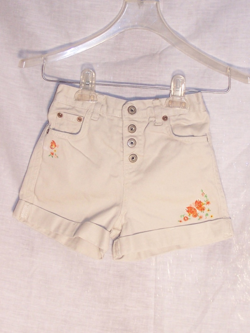 VTG 90s Faded Glory y2k w/ Butterfly Embroidered Shorts